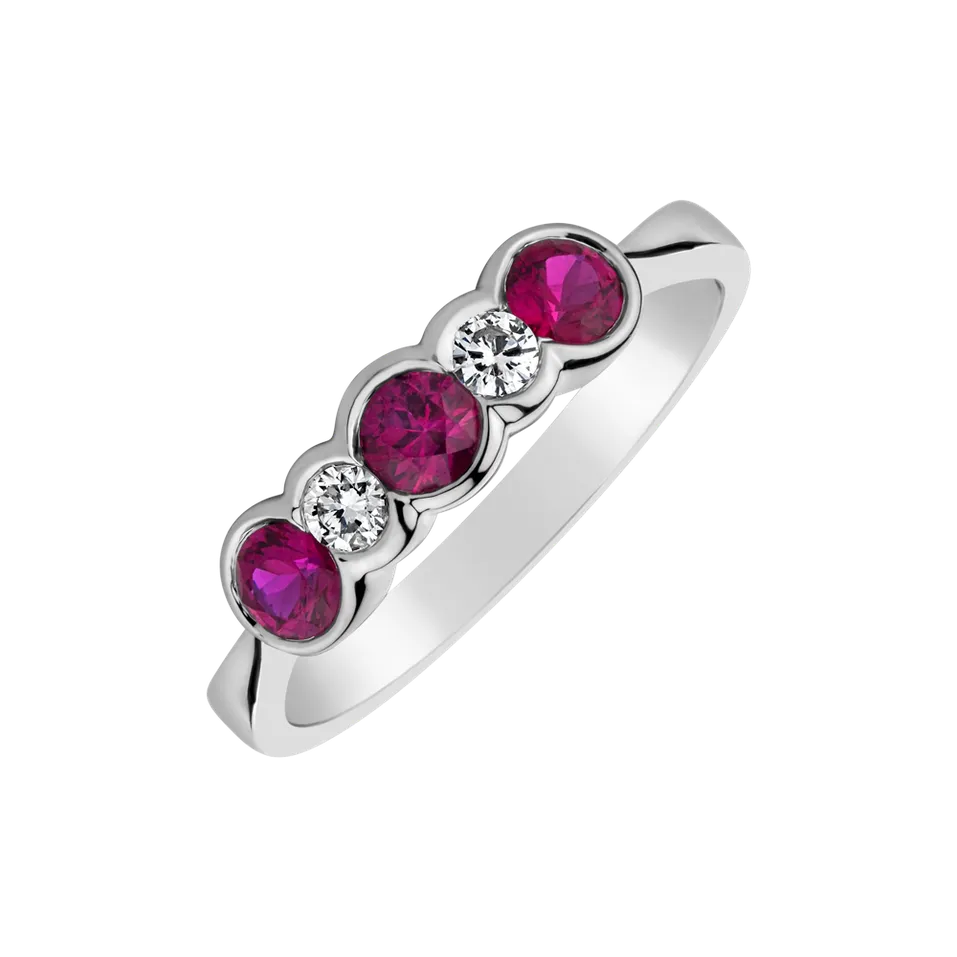 Diamond ring with Ruby Maximilien