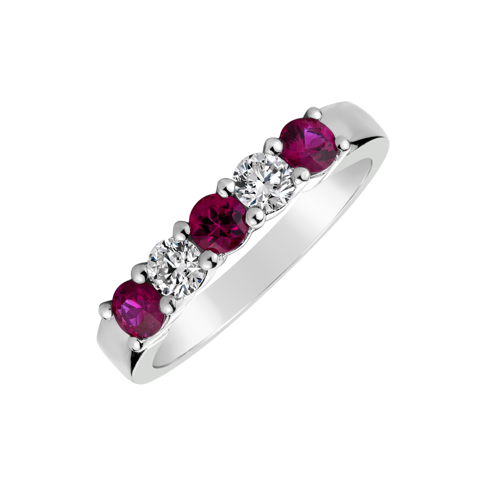 Diamond ring with Ruby Skippers