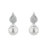 Diamond earrings with Pearl Gabby2