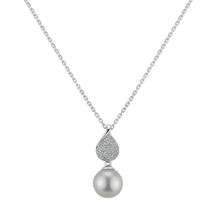 Diamond pendant with Pearl Selina