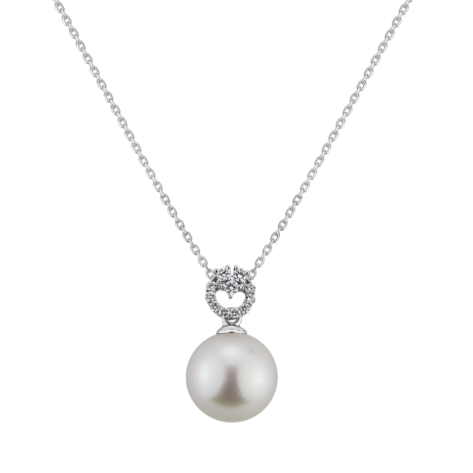 Diamond pendant with Pearl Grand Reef