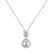 Diamond pendant with Pearl Luminous Sea2