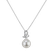 Diamond pendant with Pearl Stunning Shore2