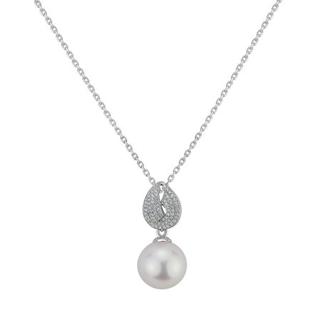 Diamond pendant with Pearl Lavish Coast