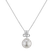 Diamond pendant with Pearl Graceful Queen2
