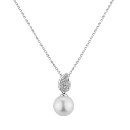 Diamond pendant with Pearl Eden Glory
