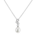 Diamond pendant with Pearl Endless Shore2