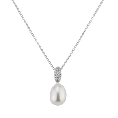 Diamond pendant with Pearl Neptunian Glory