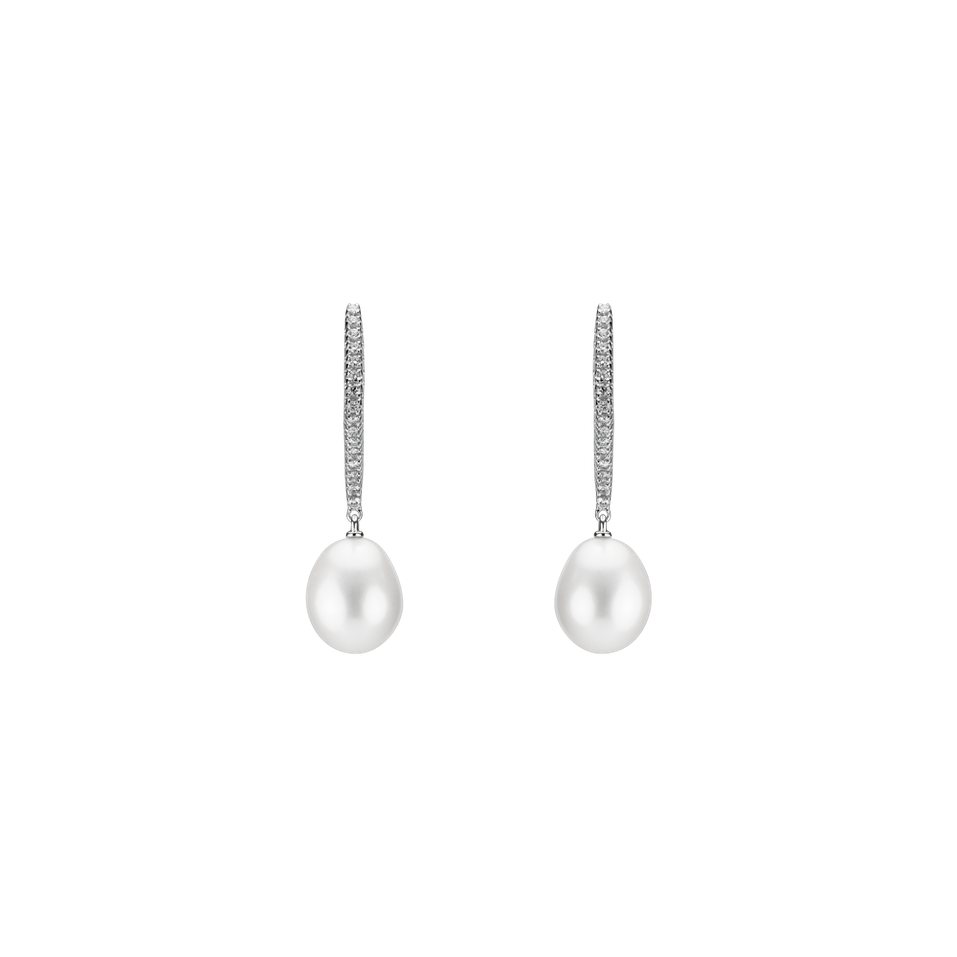 Diamond earrings with Pearl Andorra
