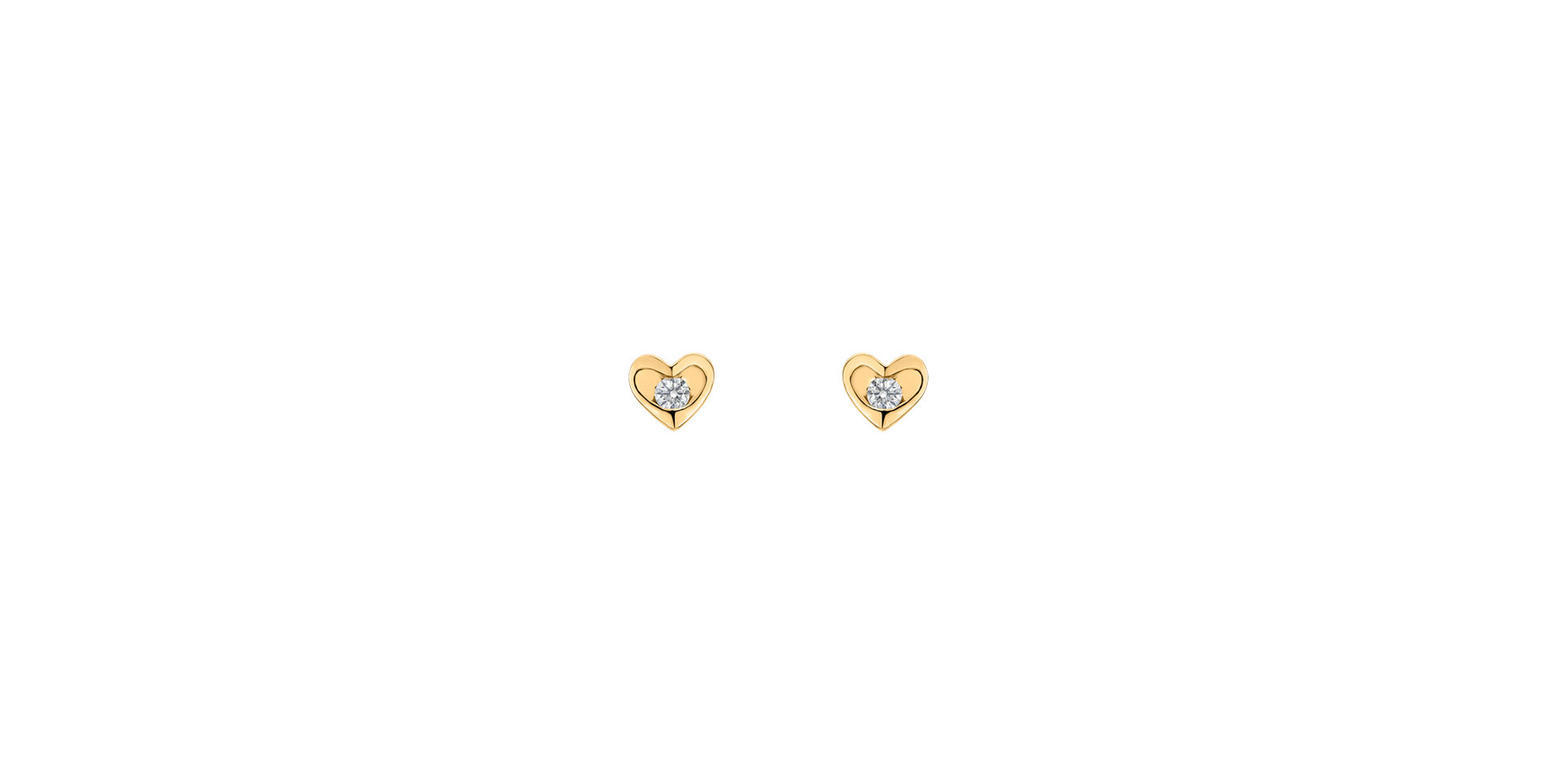 Diamond earrings Love story