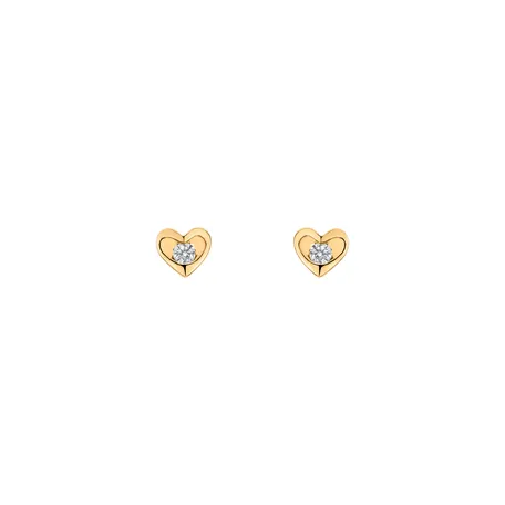 Diamond earrings Love story