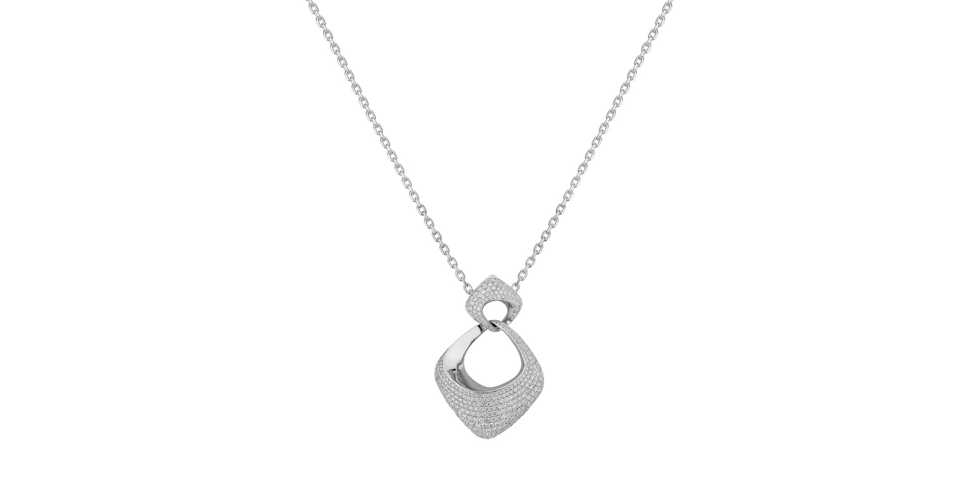 Diamond pendant Moon Sky
