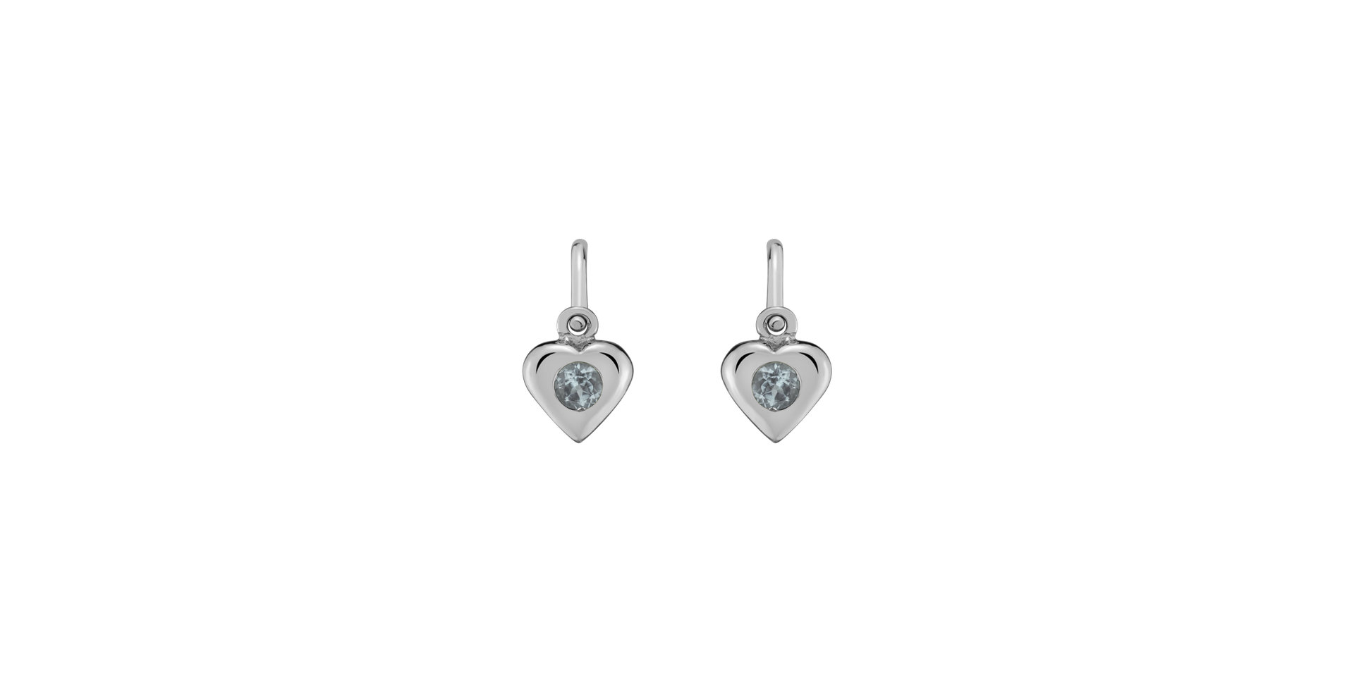 Children's earrings with Topaz Eternal Love