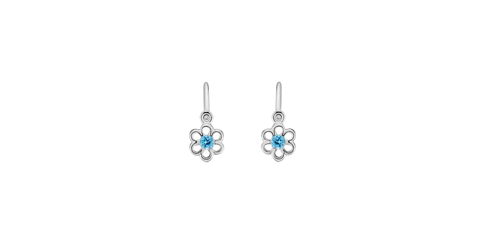 Earrings with Topaz Printemps