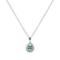 Diamond pendant with Emerald Lynette2