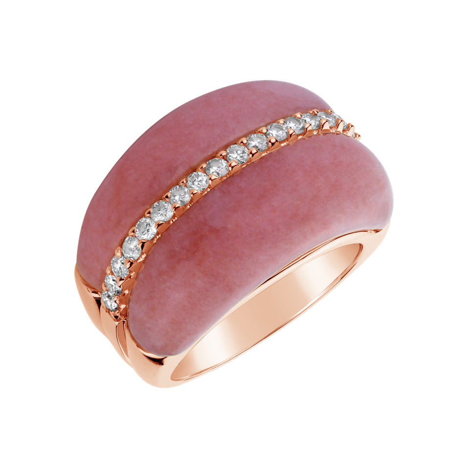 Diamond ring with Opal Hattie