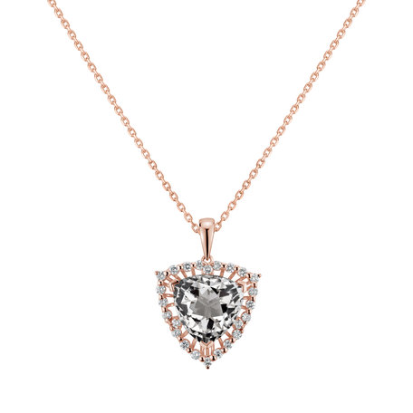 Diamond pendant with Topaz Deralf
