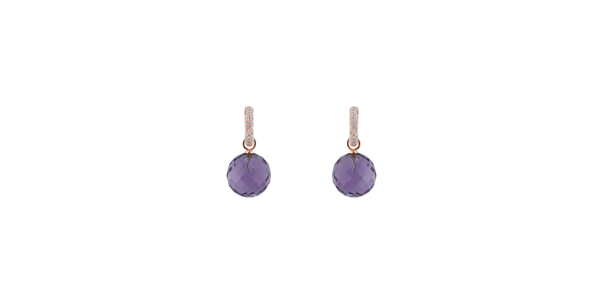 Diamond earrings with Amethyst Smart Move