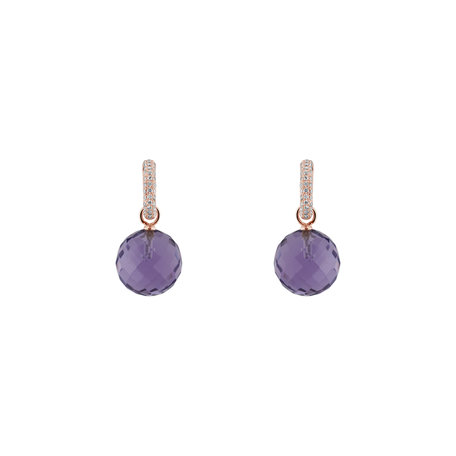 Diamond earrings with Amethyst Smart Move