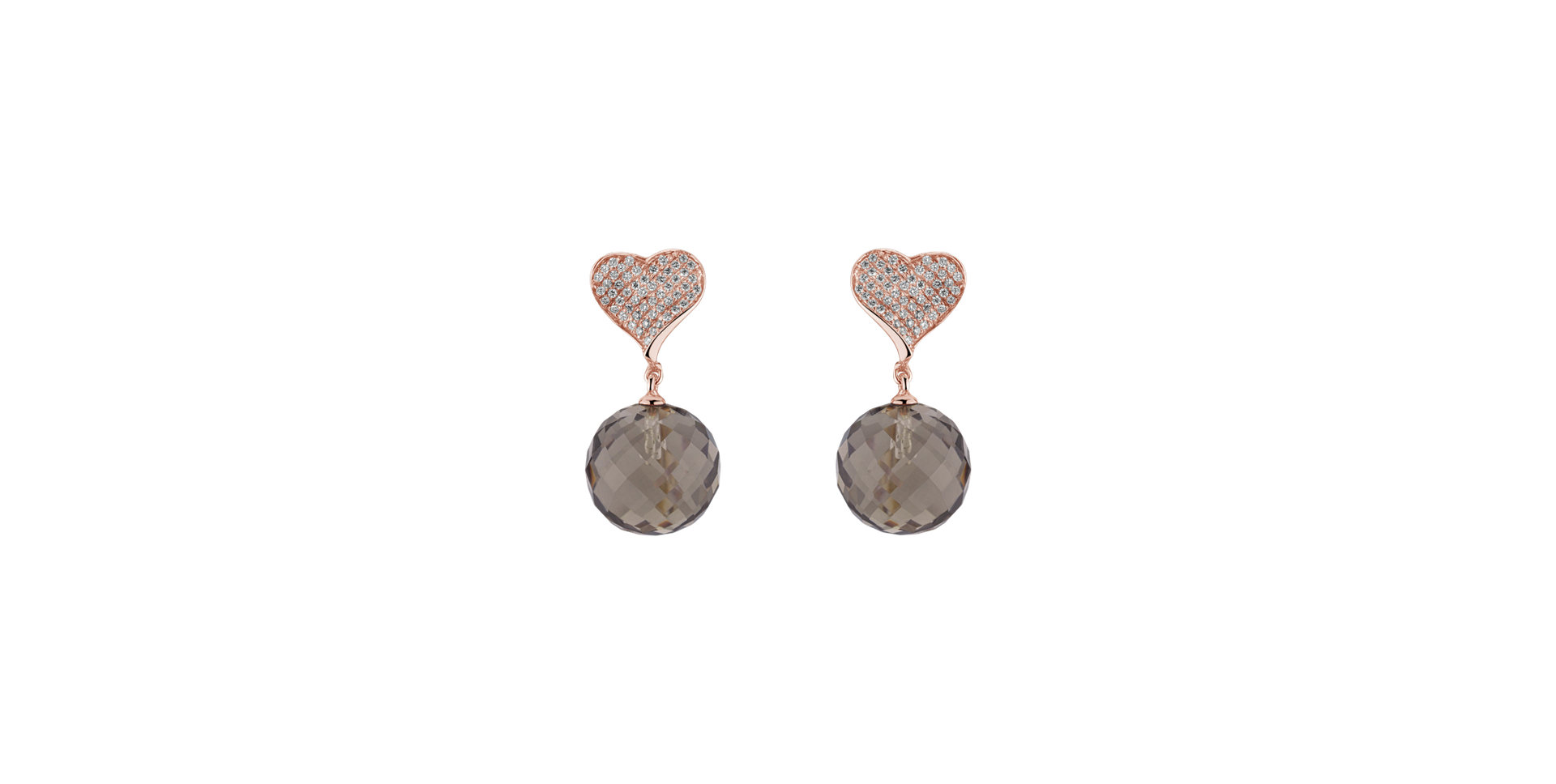 Diamond earrings with Quartz Voidwoken