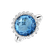 Diamond ring with Topaz Ileana2