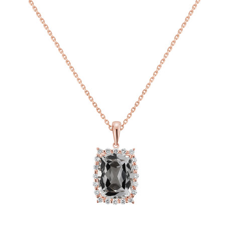 Diamond pendant with Topaz Abdon