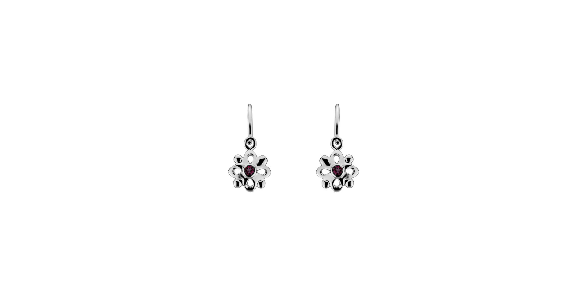 Children's earrings with Topaz Une Fleur