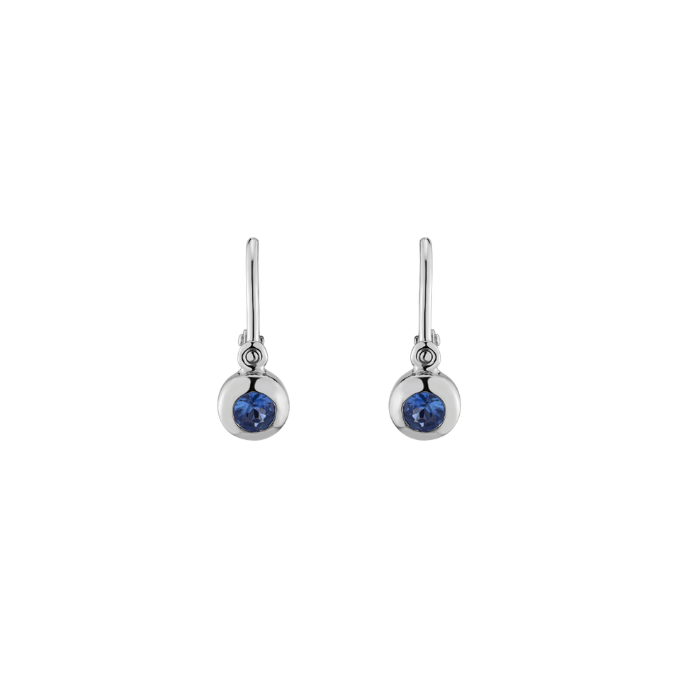 Children's earrings with Sapphire Little Treasure