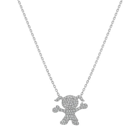 Diamond pendant Endless Happiness