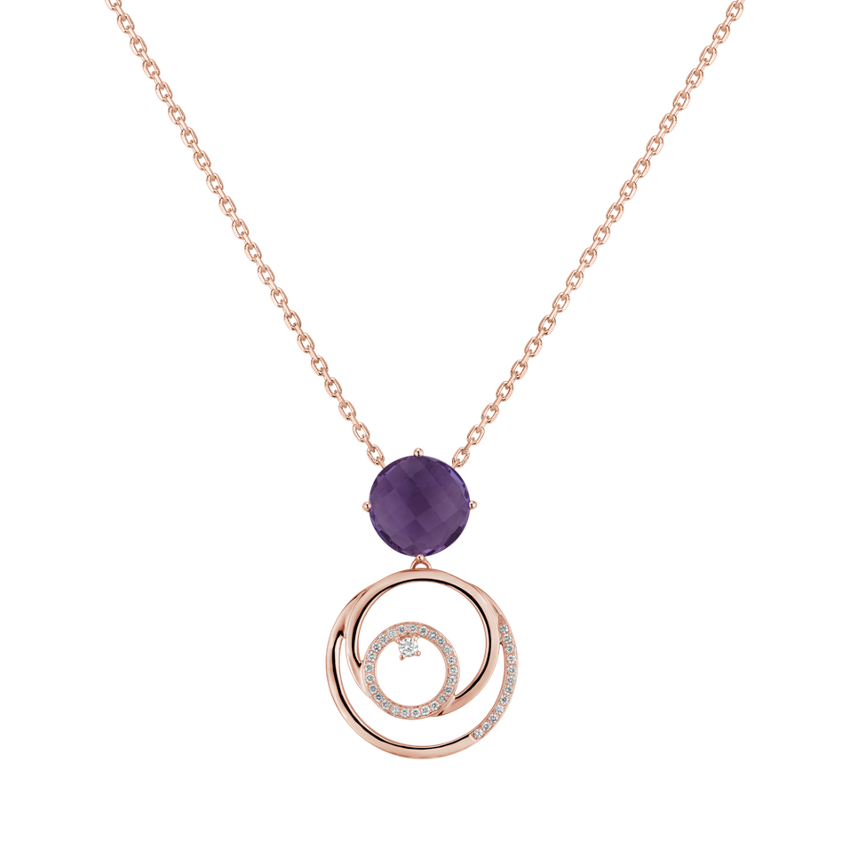 Diamond pendant with Amethyst Huge Success