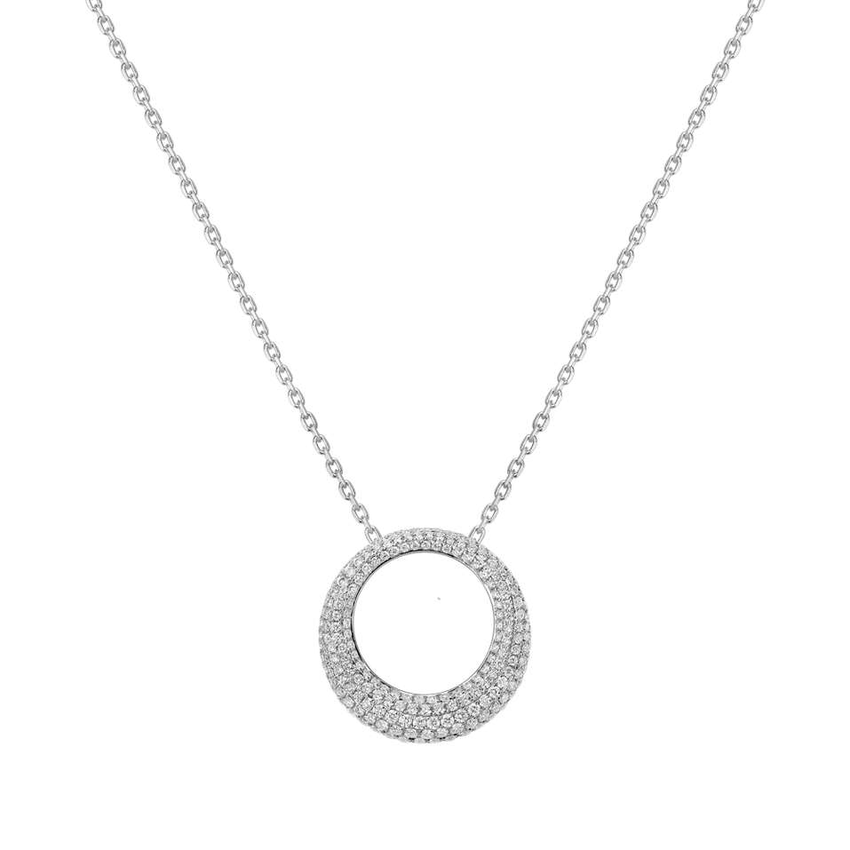 Diamond pendant Geometric Loop