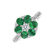 Diamond ring with Emerald Daleyza2