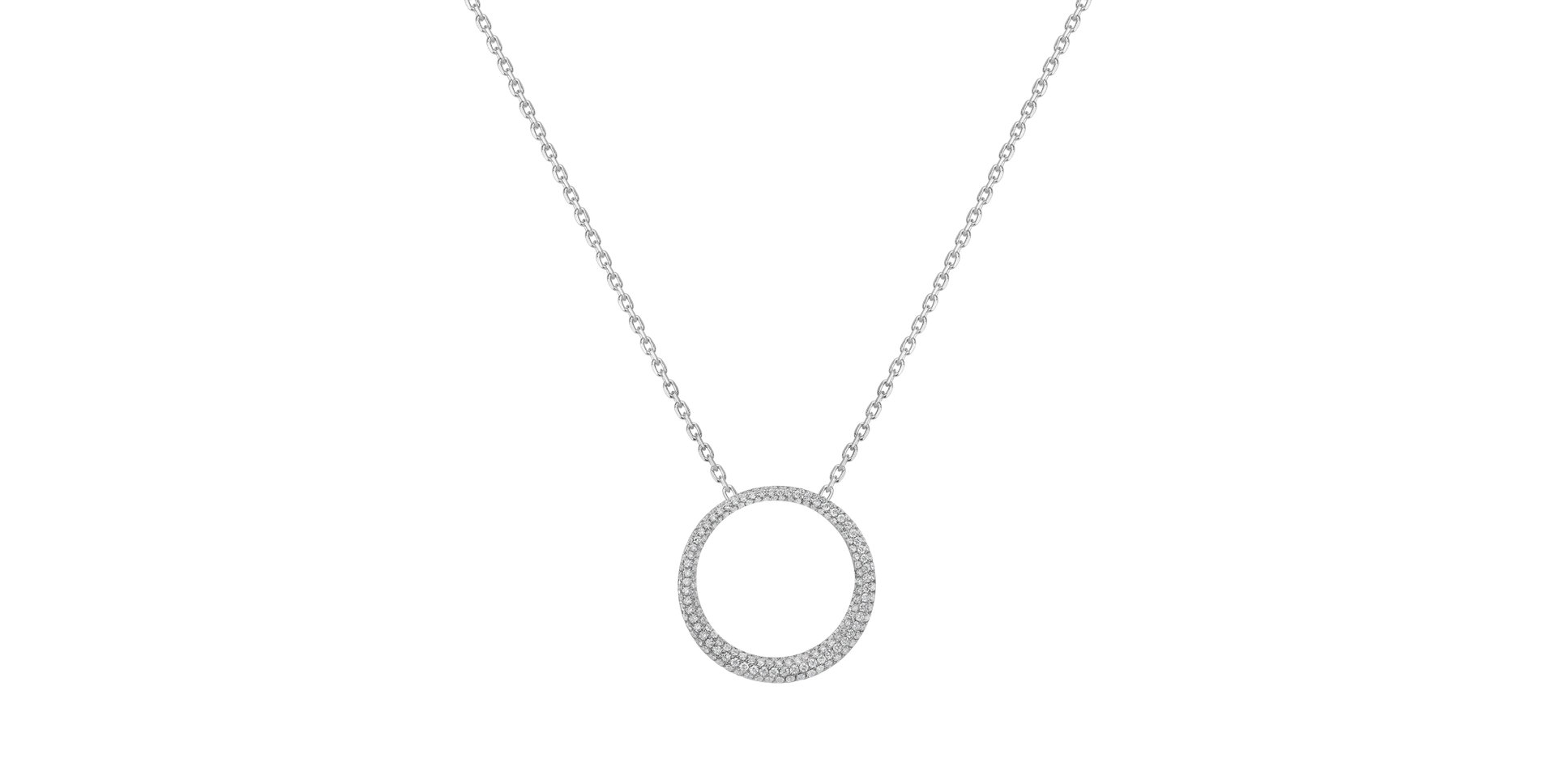 Diamond pendant Circle Beauty