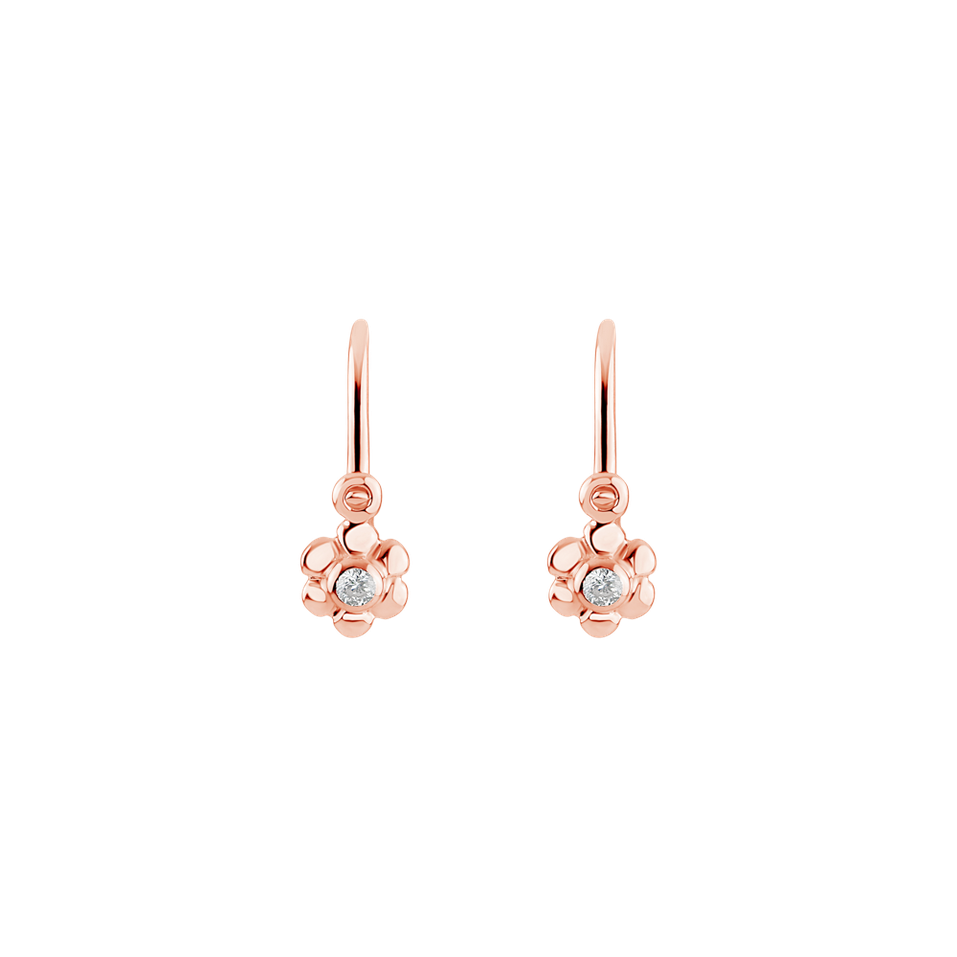 Children's diamond earrings Garden Fairy