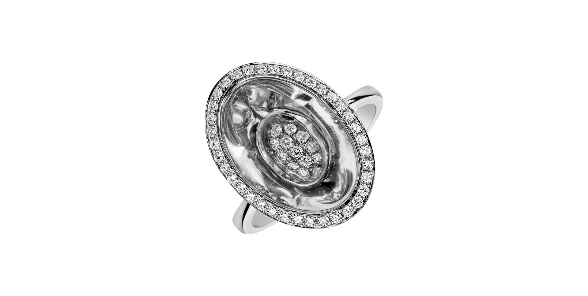 Diamond ring with Crystal Mike