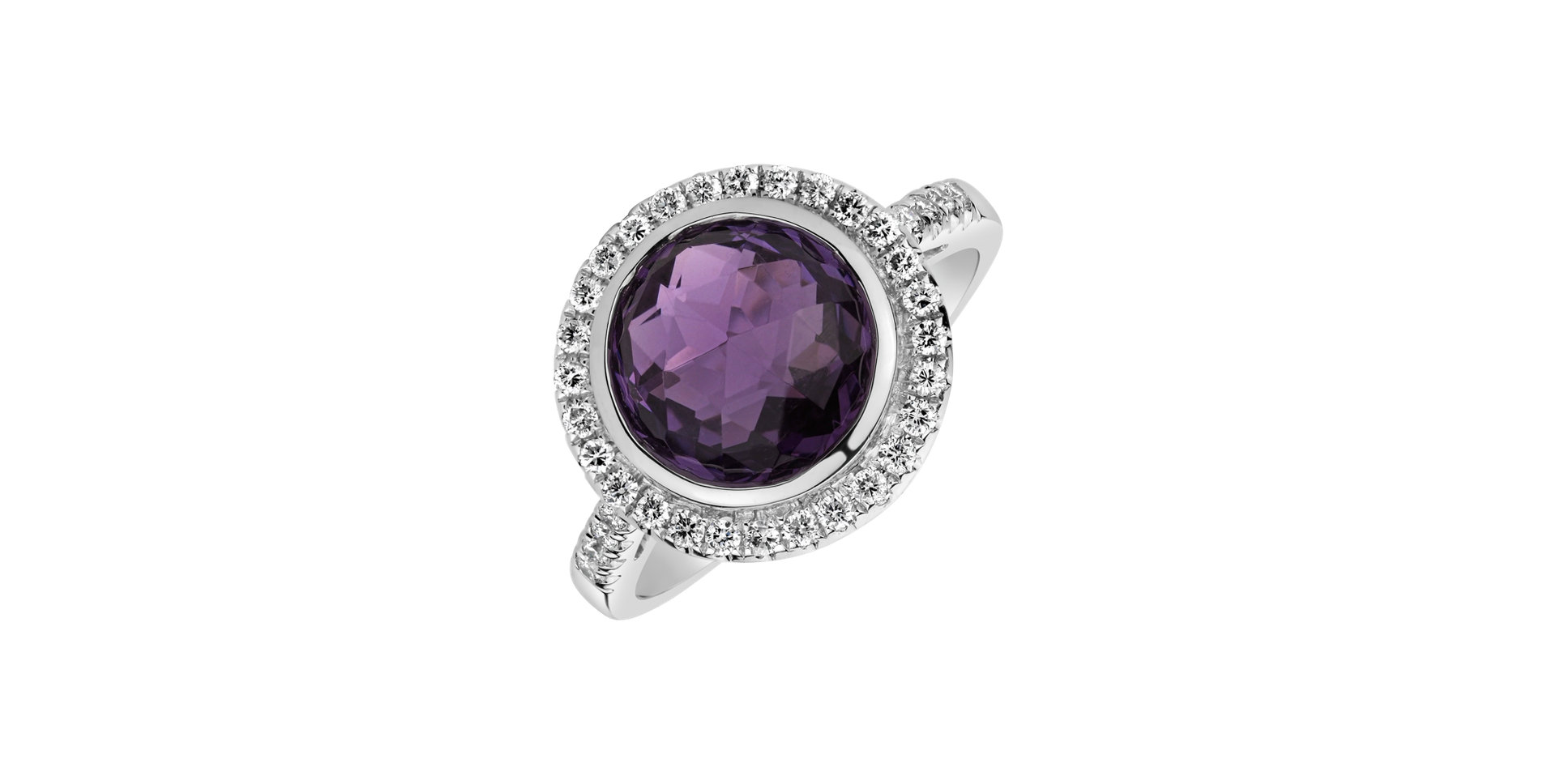 Diamond rings with Amethyst Defender