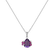 Diamond pendant with Sapphire and Amethyst Mystérieux2