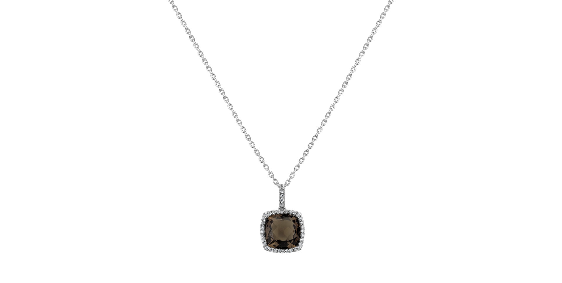 Diamond pendant with Quartz Erlan