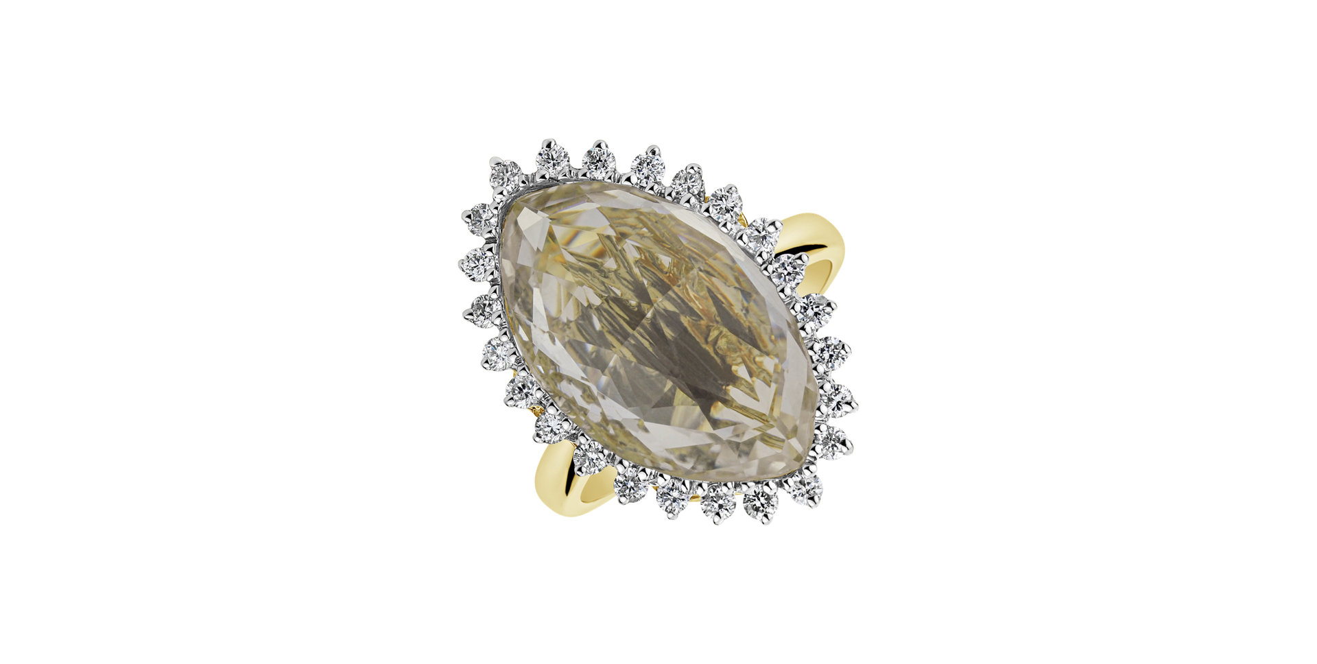 Diamond ring with Topaz Darlar Hope