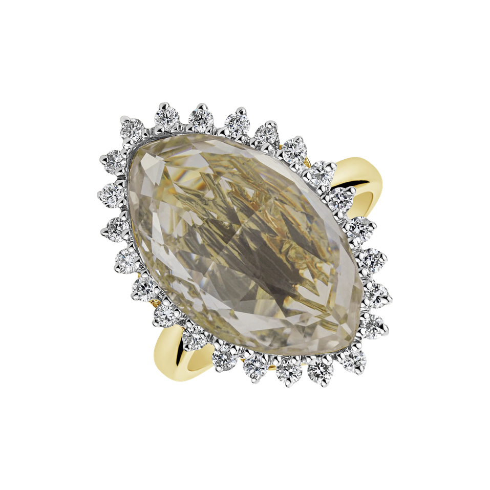 Diamond ring with Topaz Darlar Hope