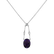 Diamond pendant with Amethyst Koridon2