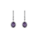 Diamond earrings with Amethyst Strayer2