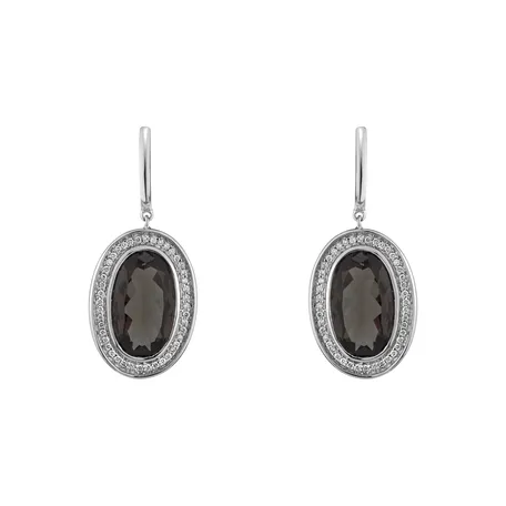 Diamond earrings with Quartz Melissa