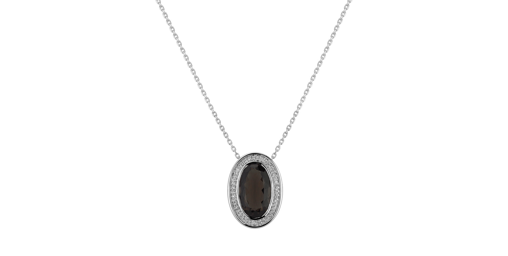 Diamond pendant with Quartz Vanza