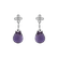 Diamond earrings with Amethyst Katja2