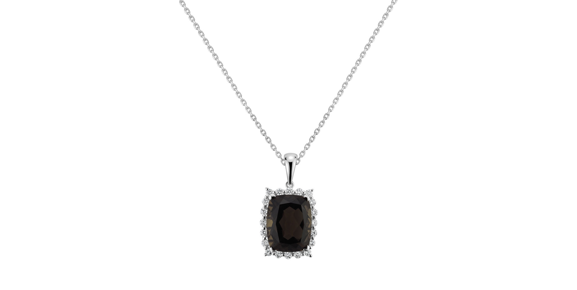 Diamond pendant with Quartz Abdon