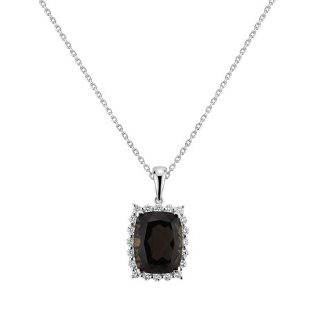 Diamond pendant with Quartz Abdon