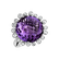Diamond Diamond rings with Amethyst Mina2