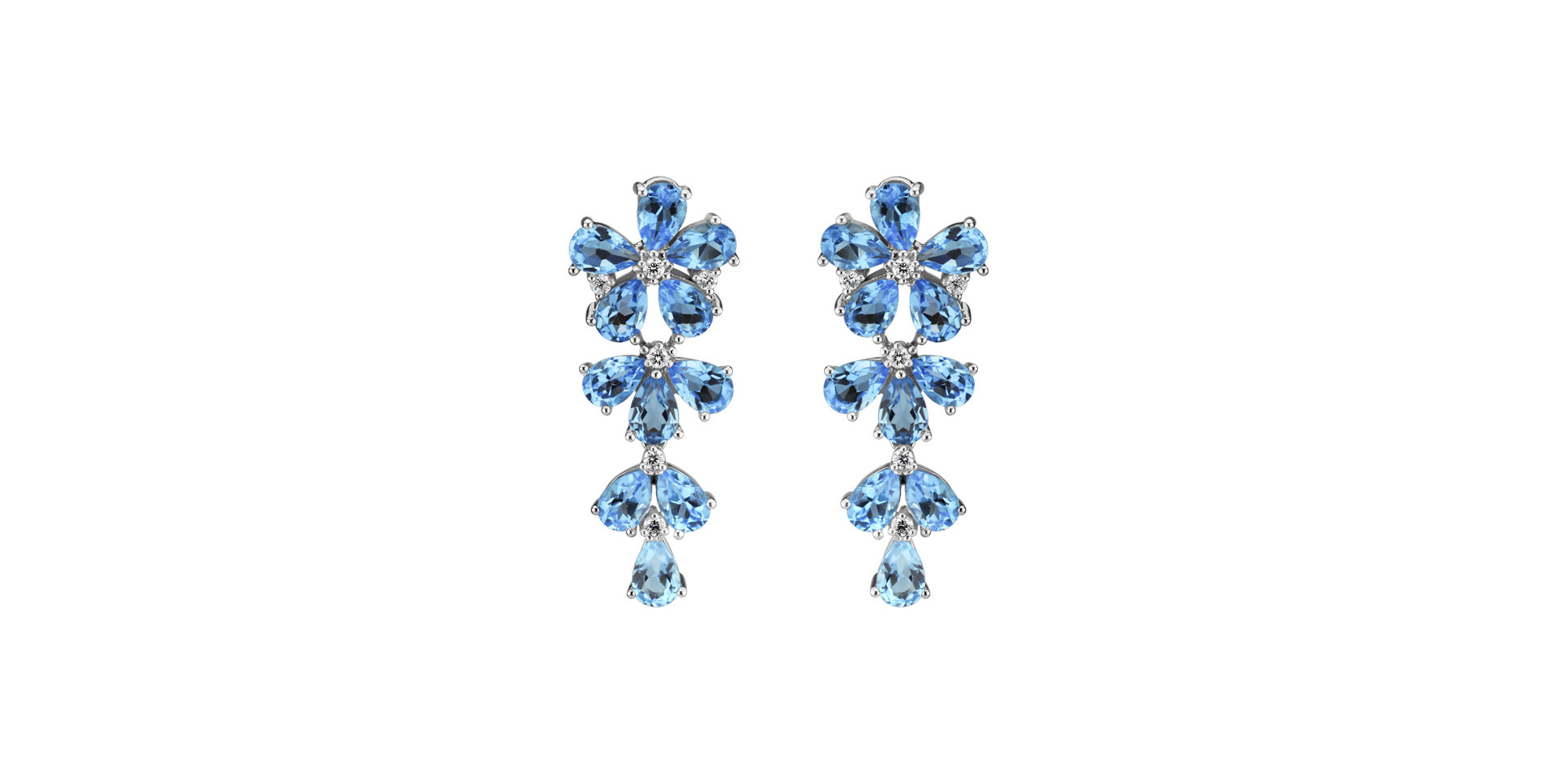 Diamond earrings and Topaz Witching Scarlett