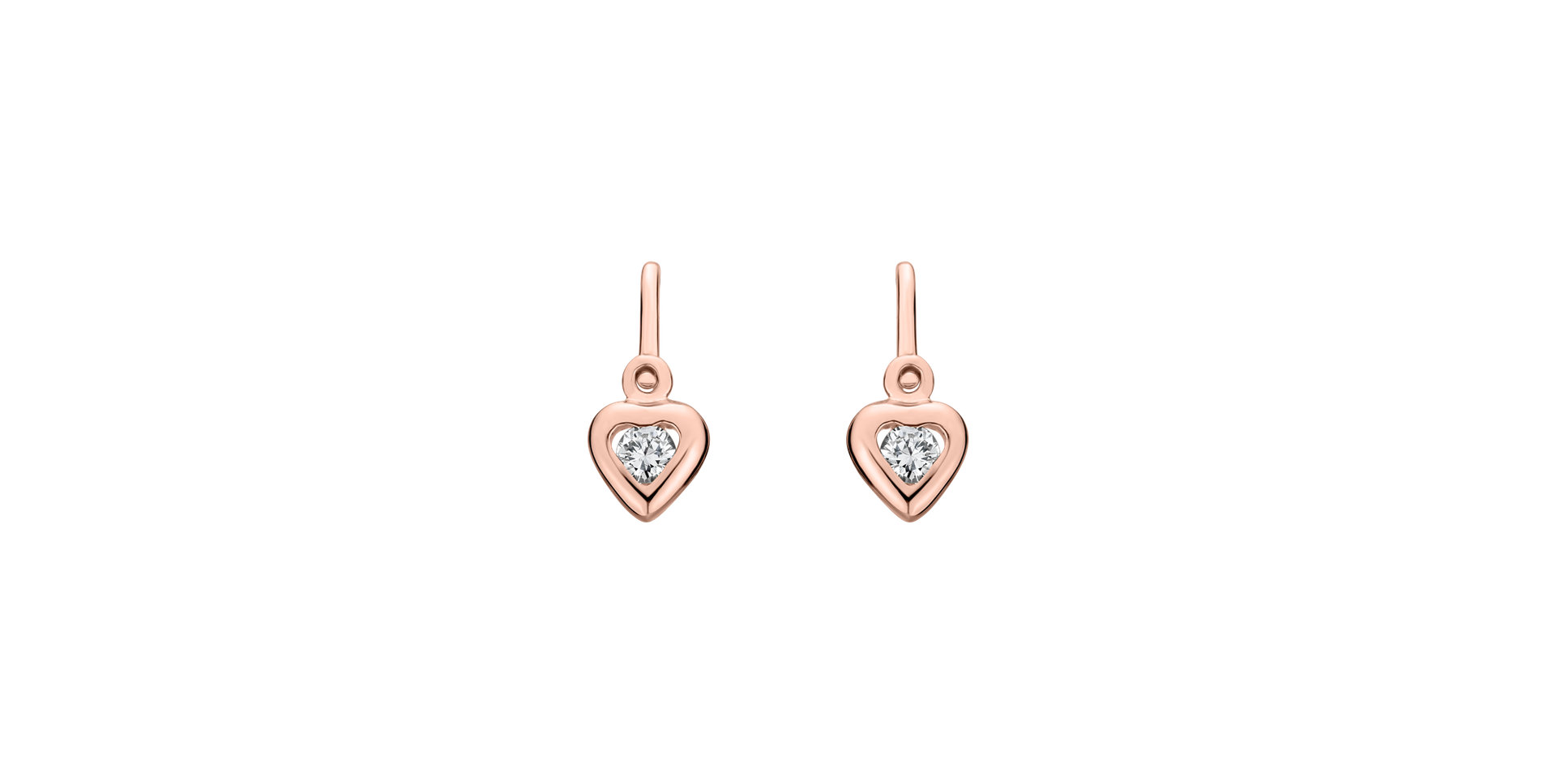 Children's diamond earrings Cute Kid